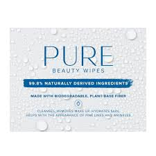 Pure Beauty Wipes – 99.8% Natural Biodegradable